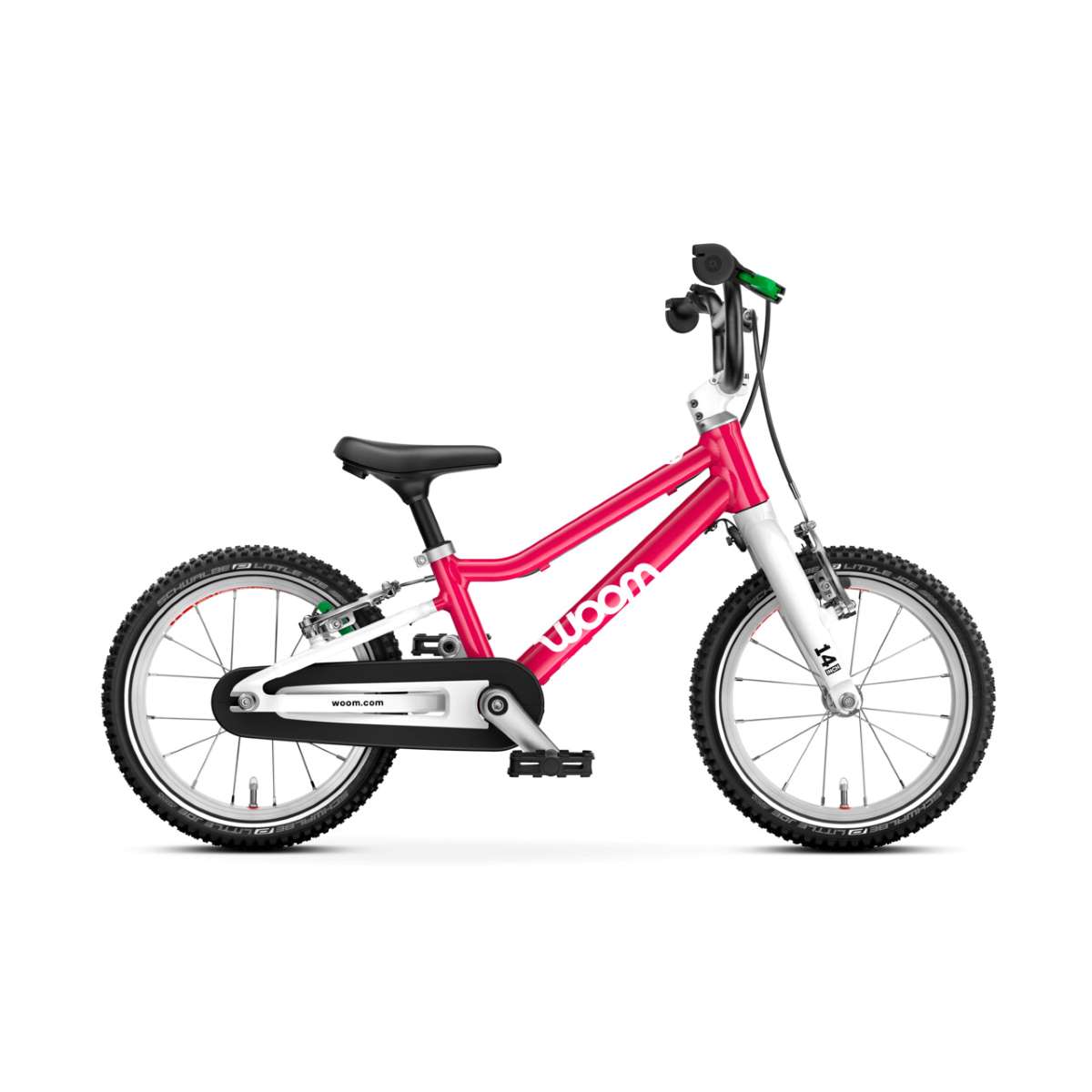 1to1-GO 2_Side View_hot pink_Product woom 2 GO 14" hot pink – Bild 1