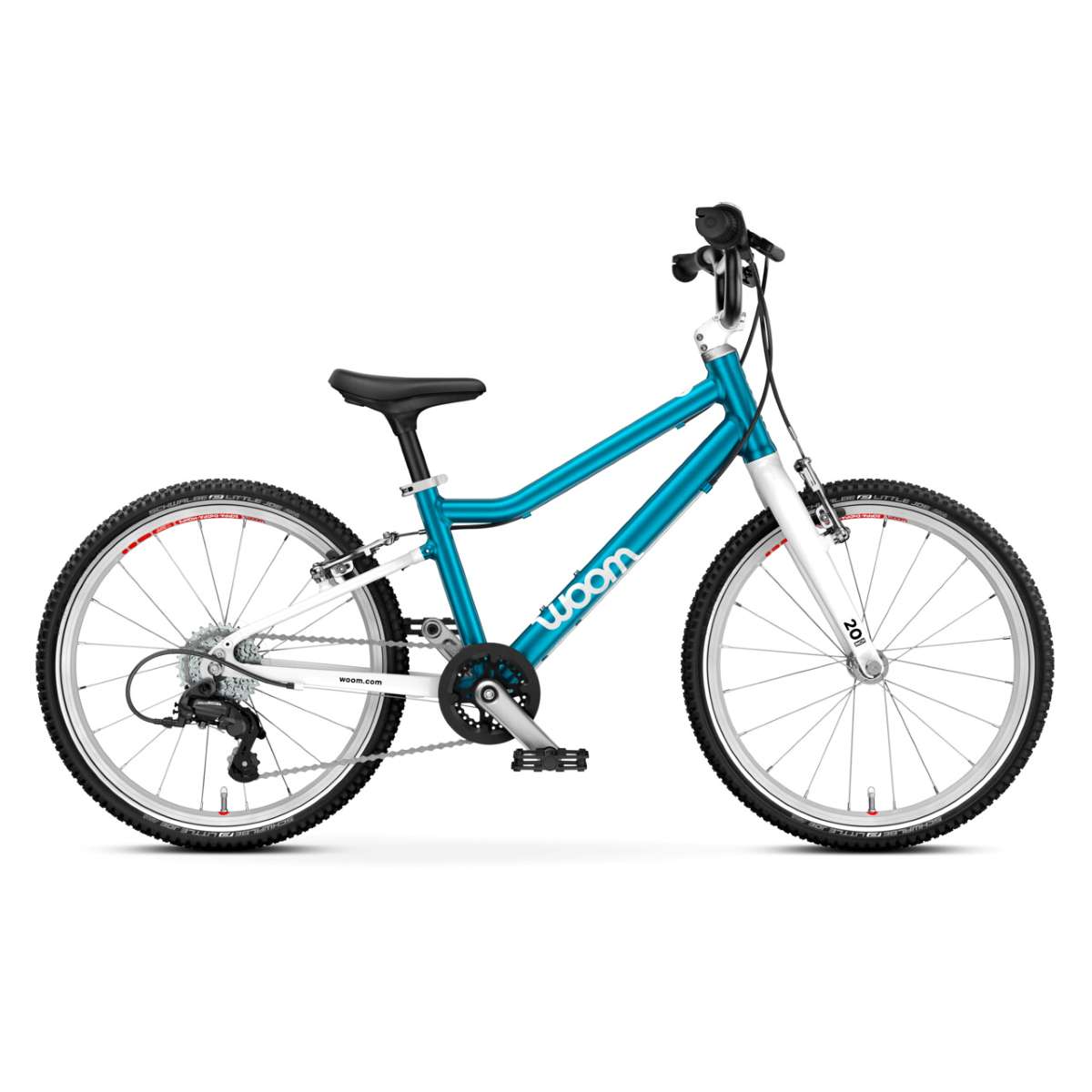 1to1-GO 4_Side View_metallic blue_Product woom 4 GO 20" metallic blue – Bild 1