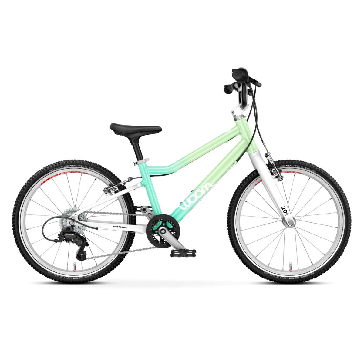 1to1-GO 4_Side View_Spearmint Crush_Product woom 4 GO 20" spearmint crush LED – Bild 1